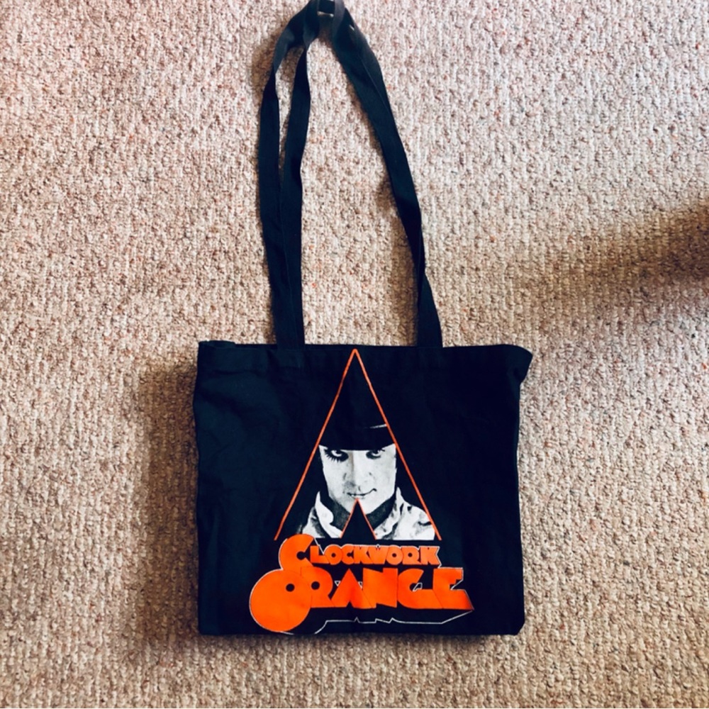 Clockwork Orange Movie Logo Canvas Record Tote Bag